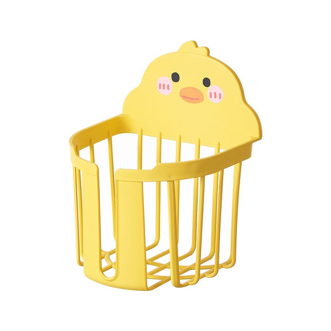 Suport pentru Hartie Igienica, din Plastic PP, Montare pe Perete cu Adeziv, Model Ratusca