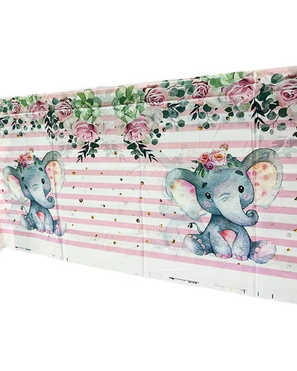 Fata de Masa, din Plastic, Imprimeu Elefanti