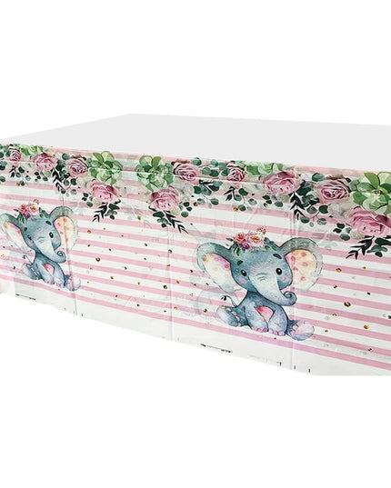 Fata de Masa, din Plastic, Imprimeu Elefanti