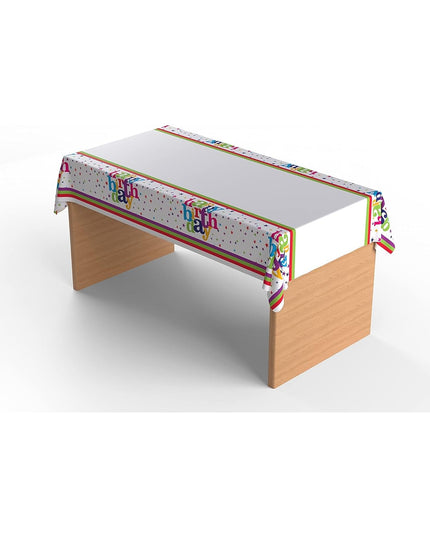 Fata de Masa Dreptunghiulara, Colectia Happy Birthday,din Plastic PE, Impermeabila