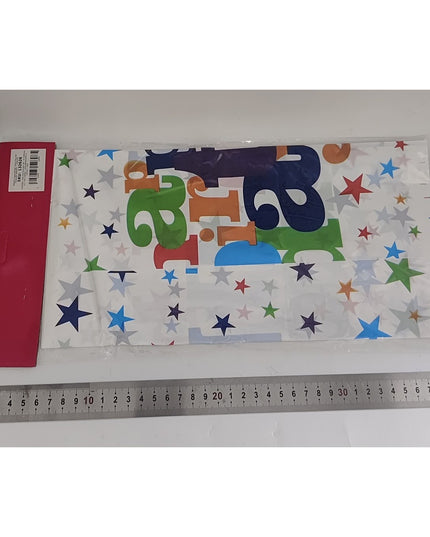 Fata de Masa Dreptunghiulara, Colectia Happy Birthday,din Plastic PE, Impermeabila