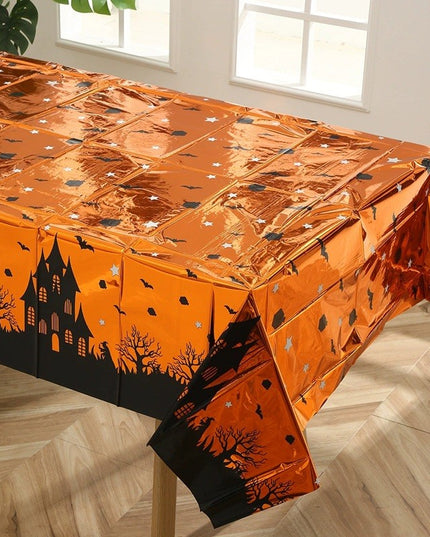 Fata de Masa, din Folie, Imprimeu Halloween - Casa Bantuita