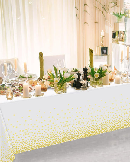 Fata de Masa, din PEVA, Imprimeu Buline