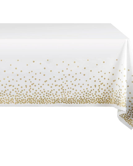 Fata de Masa, din PEVA, Imprimeu Buline , 137 x 274 cm, Impermeabila, Fara Pete, Curatare Rapida