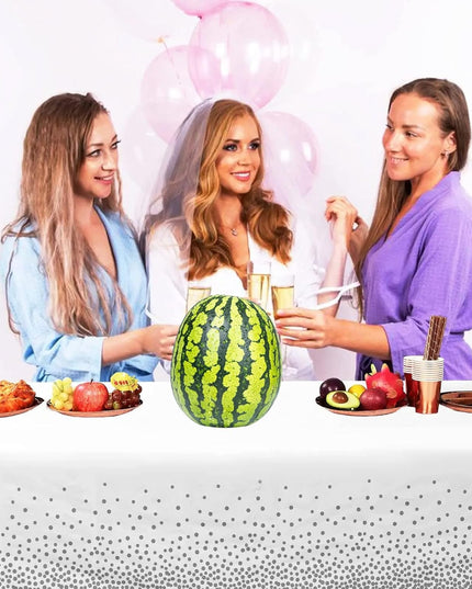 Fata de Masa, din PEVA, Imprimeu Buline , 137 x 274 cm, Impermeabila, Fara Pete, Curatare Rapida