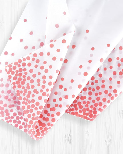 Fata de Masa, din PEVA, Imprimeu Buline,Impermeabila, Fara Pete, Curatare Rapida