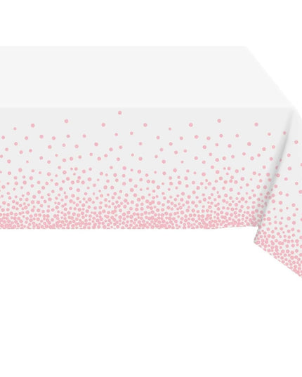 Fata de Masa, din PEVA, Imprimeu Buline,Impermeabila, Fara Pete, Curatare Rapida