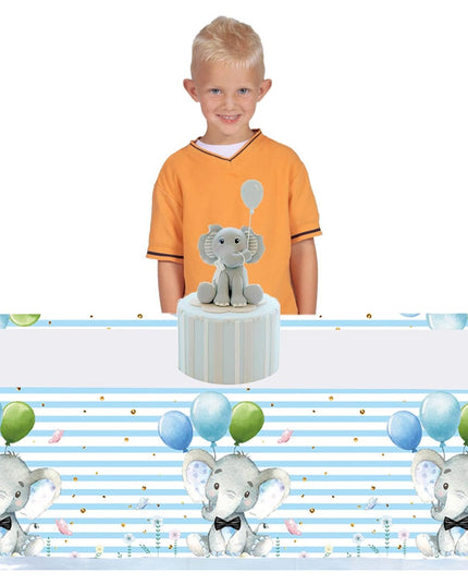 Fata de Masa, din Plastic, Imprimeu Elefanti