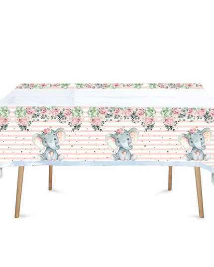 Fata de Masa, din Plastic, Imprimeu Elefanti