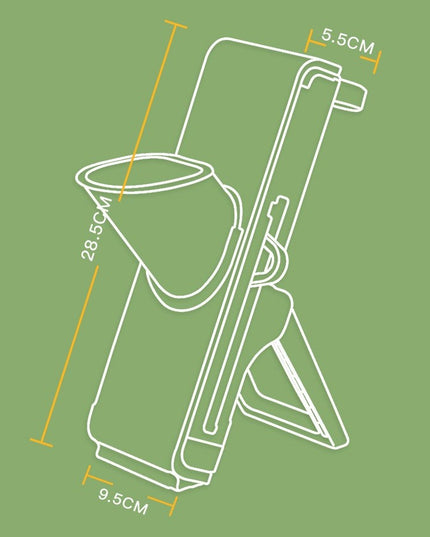 Feliator de Legume Multifunctional, Taieturi Diferite, Razatoare pentru Bucatarie, Taietor de Cartofi, Presa Manuala, Pliabila, Extensibila, PP PET