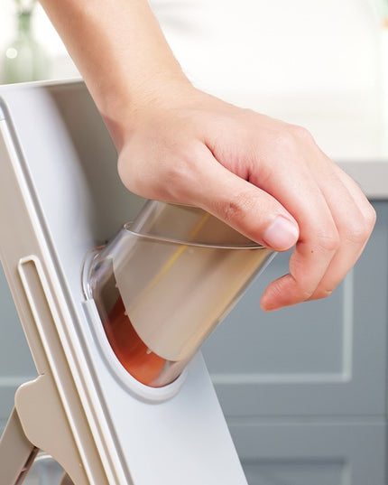 Feliator de Legume Multifunctional, Taieturi Diferite, Razatoare pentru Bucatarie, Taietor de Cartofi, Presa Manuala, Pliabila, Extensibila, PP PET