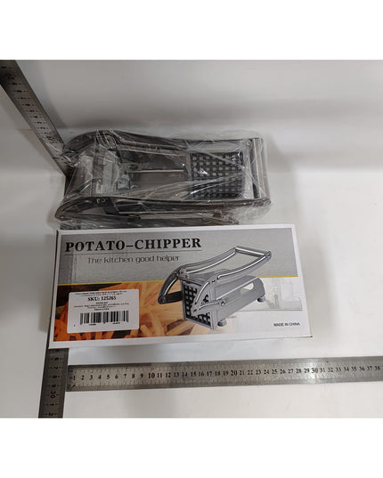 Feliator manual pentru cartofi pai si legume, din inox, cu 2 dimensiuni de feliere