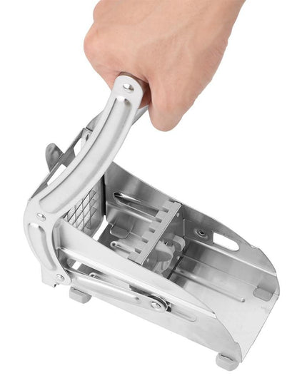 Feliator manual pentru cartofi pai si legume, din inox, cu 2 dimensiuni de feliere