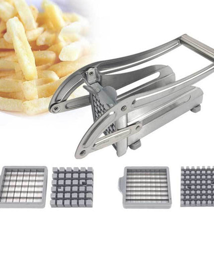 Feliator manual pentru cartofi pai si legume, din inox, cu 2 dimensiuni de feliere