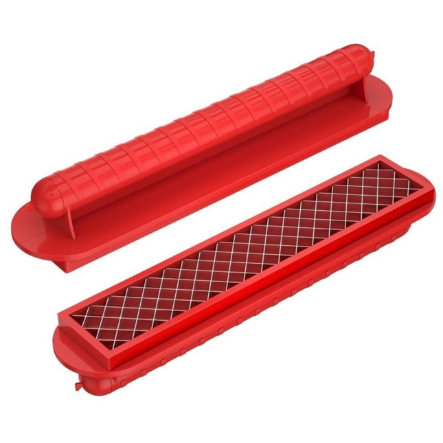 Feliator manual pentru hot-dog crestare carnati si hot-dog, manual, potrivit pentru gratar,din inox si ABS
