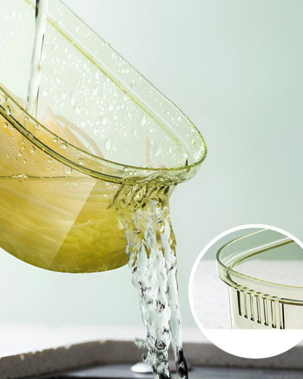 Feliator Multifunctional, 1, pentru Fructe si Legume, 9 Piese, Maner, Lame de Inox, Recipient Stocare, Protectie Mana, ABS