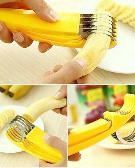 Feliator pentru Alimente, Accesoriu pentru Bucatarie, Cutit pentru Legume si Fructe, Model Banana, Ergonomic