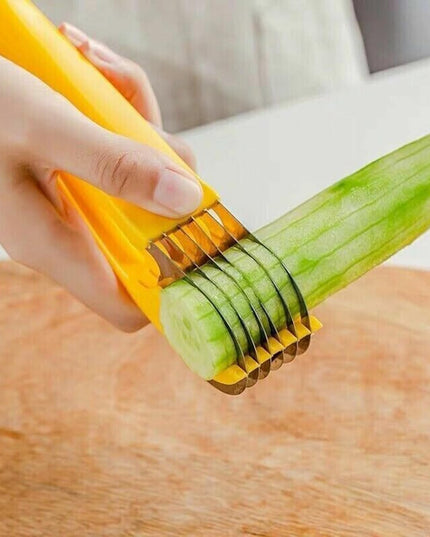 Feliator pentru Alimente, Accesoriu pentru Bucatarie, Cutit pentru Legume si Fructe, Model Banana, Ergonomic