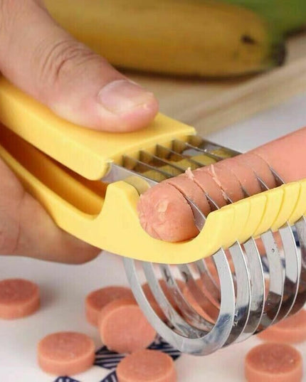 Feliator pentru Alimente, Accesoriu pentru Bucatarie, Cutit pentru Legume si Fructe, Model Banana, Ergonomic