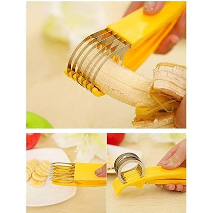 Feliator pentru Alimente, Accesoriu pentru Bucatarie, Cutit pentru Legume si Fructe, Model Banana, Ergonomic