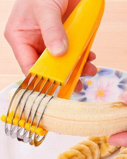 Feliator pentru Alimente, Accesoriu pentru Bucatarie, Cutit pentru Legume si Fructe, Model Banana, Ergonomic
