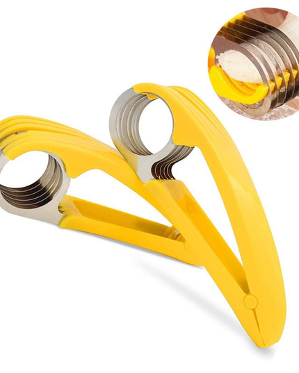 Feliator pentru Alimente, Accesoriu pentru Bucatarie, Cutit pentru Legume si Fructe, Model Banana, Ergonomic