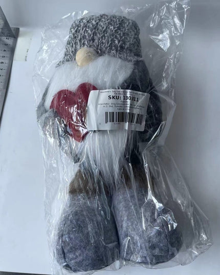 Figurina Decorativa, Pentru Craciun, Spiridus, Omul Padurii Indragostit, Picioare Telescopice, Inaltime reglabila 42 -