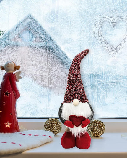 Figurina Decorativa, Pentru Craciun, Spiridus, Omul Padurii Indragostit, Picioare Telescopice, Inaltime reglabila 42 -