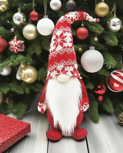 Figurina Decorativa, Pentru Craciun, Spiridus, Omul Padurii cu Barba Lunga, Inaltime