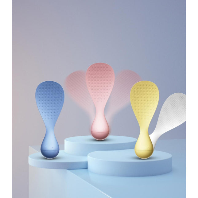 Lingura de Orez Termorezistenta cu Baza Antialunecare, Albastra, Ideala pentru Preparare si Servire