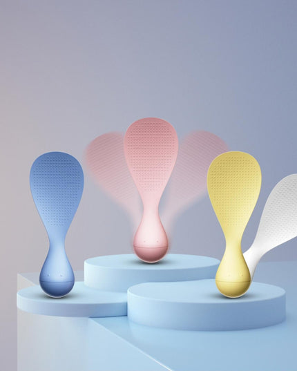 Lingura de Orez Termorezistenta cu Baza Antialunecare, Albastra, Ideala pentru Preparare si Servire