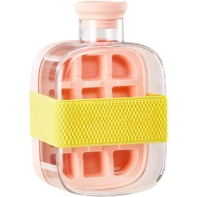 Forma de Gheata, 2in1, Tip Sticla cu Pai, 500 ml, 12 Cuburi