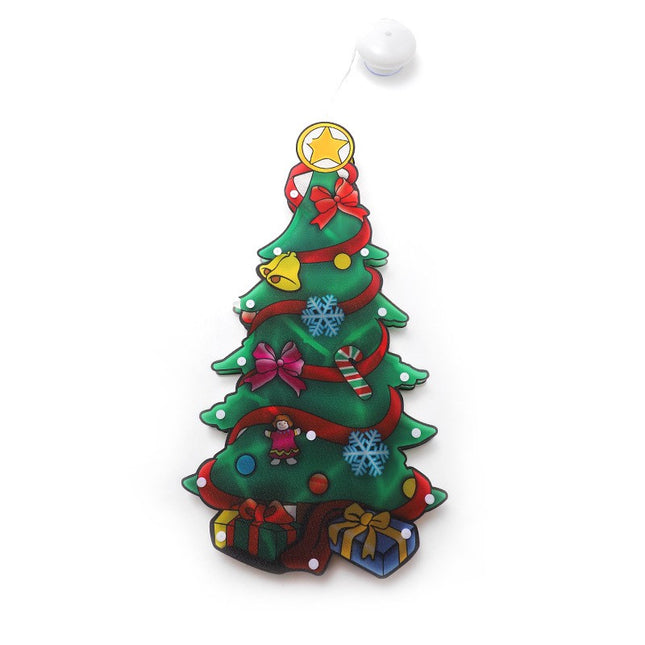 Decoratiune de Craciun pentru fereastra brad, cu LED-uri