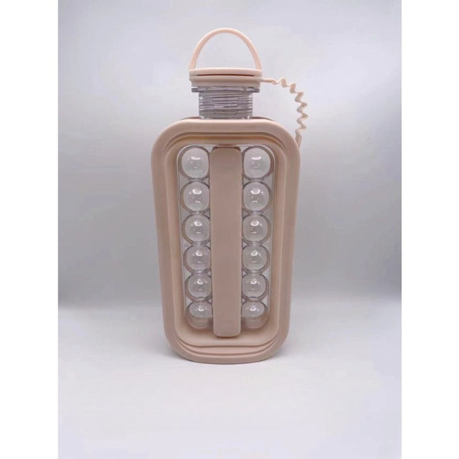 Forma pentru Gheata 1 Portabila, sub Forma de Sticla, Sfere, Diametru , Multifunctional, 17 Bilute,Culoare