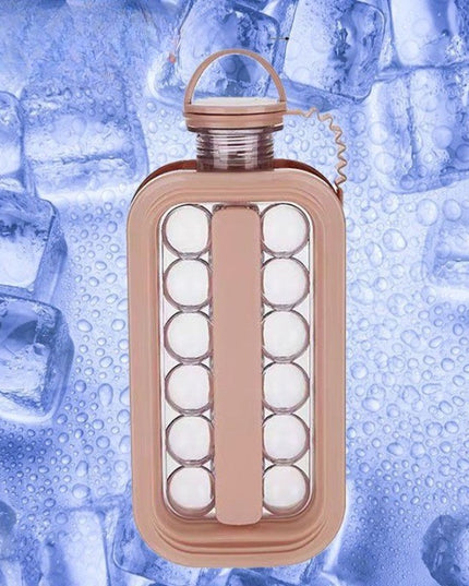 Forma pentru Gheata 1 Portabila, sub Forma de Sticla, Sfere, Diametru , Multifunctional, 17 Bilute,Culoare