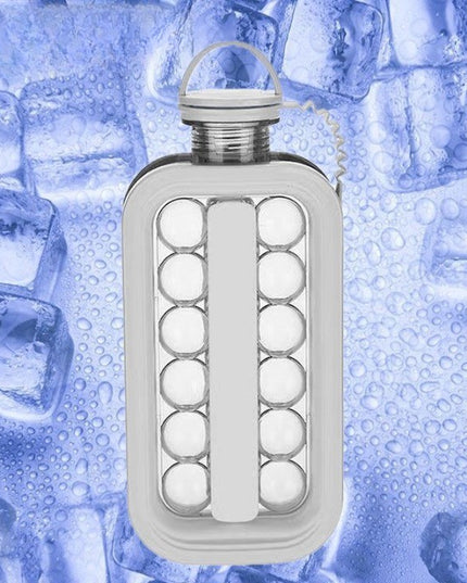 Forma pentru Gheata 1 Portabila, Tavita sub Forma de Sticla, Diametru , Multifunctional, 17 Bilute de Gheata,Culoare