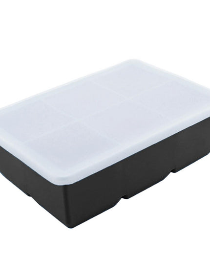 Forma pentru Gheata, 6 Forme Patrate cu Capac, din Silicon
