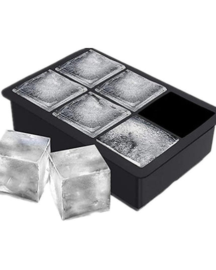 Forma pentru Gheata, 6 Forme Patrate cu Capac, din Silicon