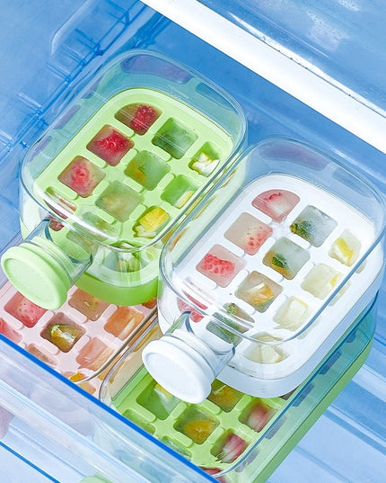 Forma de Gheata, 2in1, Tip Sticla cu Pai, 500 ml, 12 Cuburi