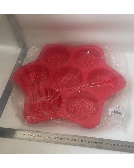 Forme de Silicon pentru Copt, 7 Forme Rotiunde, pentru Burgeri si Prajituri