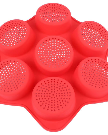 Forme de Silicon pentru Copt, 7 Forme Rotiunde, pentru Burgeri si Prajituri