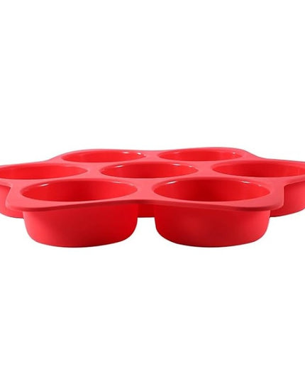 Forme de Silicon pentru Copt, 7 Forme Rotiunde, pentru Burgeri si Prajituri