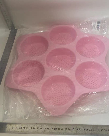 Forme de Silicon pentru Copt, 7 Forme Rotiunde, pentru Burgeri si Prajituri