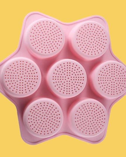 Forme de Silicon pentru Copt, 7 Forme Rotiunde, pentru Burgeri si Prajituri