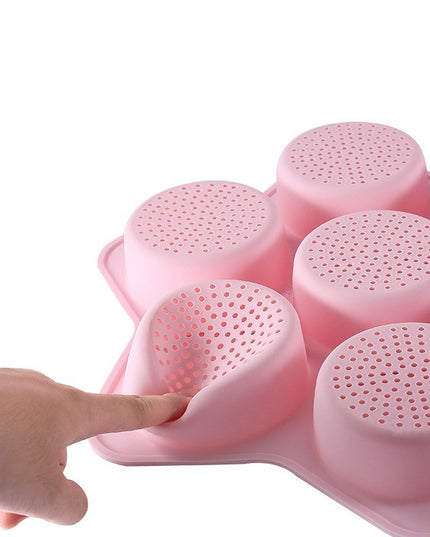 Forme de Silicon pentru Copt, 7 Forme Rotiunde, pentru Burgeri si Prajituri