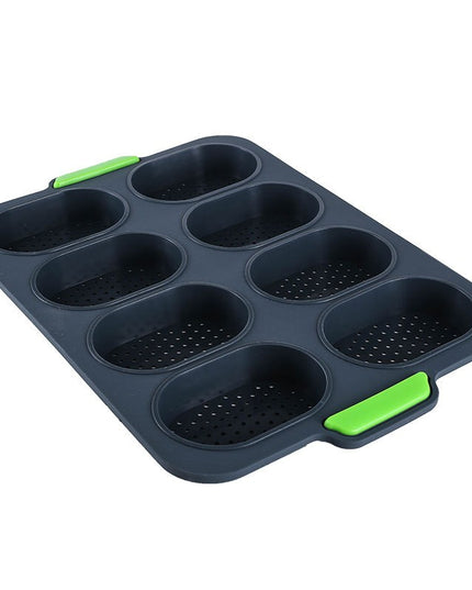 Forme de Silicon pentru Copt, 8 Forme Ovale, pentru Paine si Prajituri