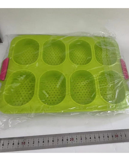 Forme de Silicon pentru Copt, 8 Forme Ovale, pentru Paine si Prajituri