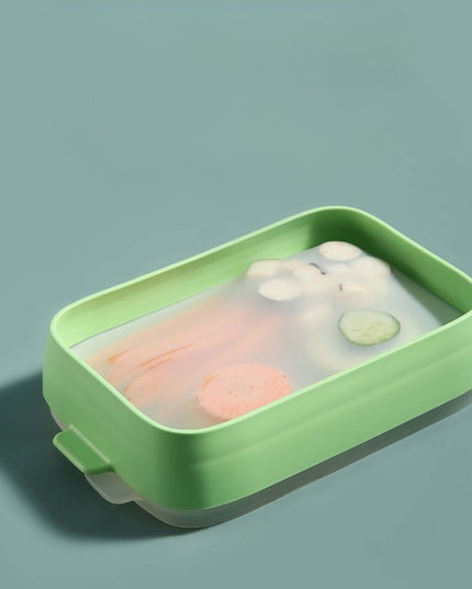 Recipient de Depozitare Alimente, Etans, pentru Frigider, din Plastic, Mentinere Proaspata, Reutilizabil, Rezistent la Temperaturi Extreme