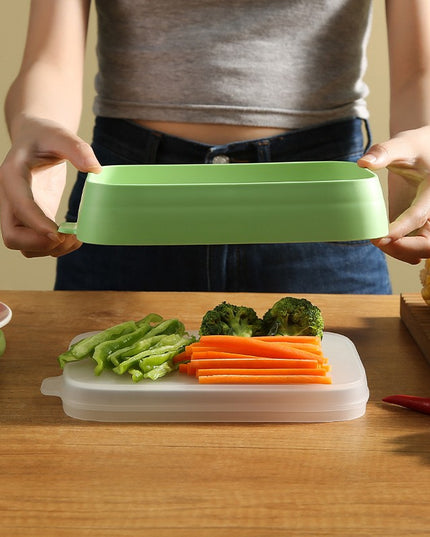 Recipient de Depozitare Alimente, Etans, pentru Frigider, din Plastic, Mentinere Proaspata, Reutilizabil, Rezistent la Temperaturi Extreme