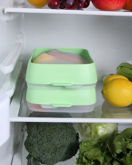 Recipient de Depozitare Alimente, Etans, pentru Frigider, din Plastic, Mentinere Proaspata, Reutilizabil, Rezistent la Temperaturi Extreme